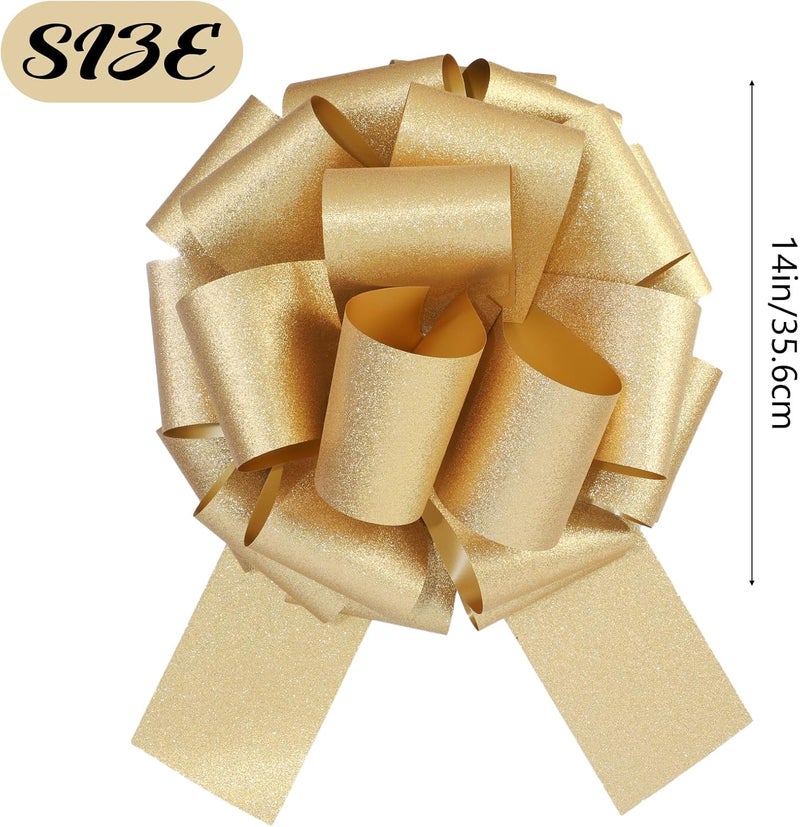 HCHENBOW 14 Inch Big Red Bow,1Pcs Big Bow for Present,Big Gift Bow for Appliances,Bikes,Table Decorations and Party Events Decoration - Image 5
